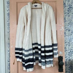 Splendid super soft hooded open cardigan